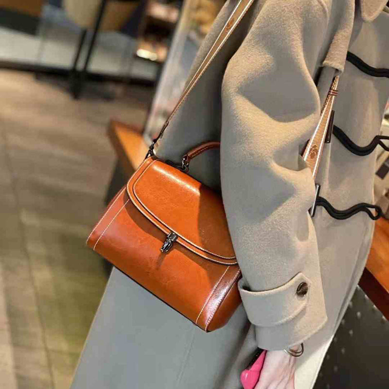 Women’s Genuine Cowhide Shoulder Handbag