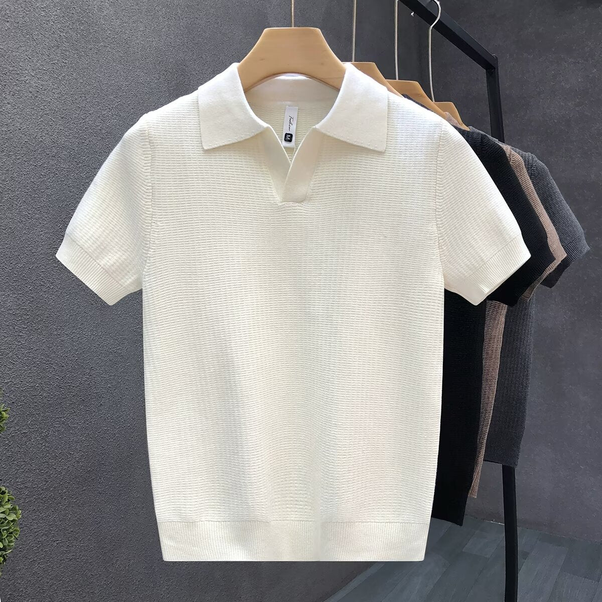 Men’s Lyocell Knitted Short Sleeve T-Shirt