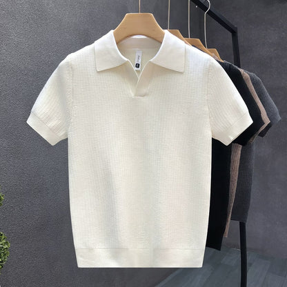 Men’s Lyocell Knitted Short Sleeve T-Shirt