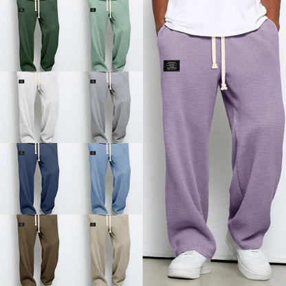 Men’s Loose-Fit Drape Straight-Leg Sweatpants