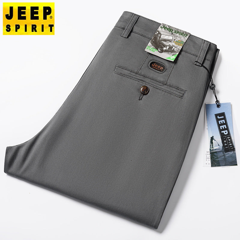 Men’s Lightweight Cotton Casual Business Pants