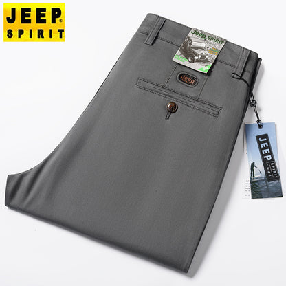 Men’s Lightweight Cotton Casual Business Pants