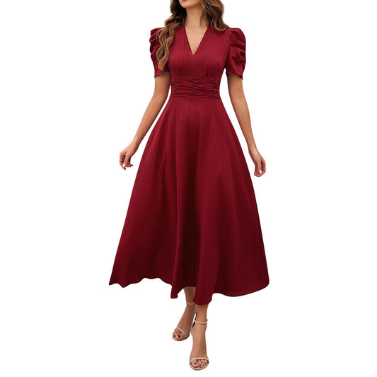 Elegant Women’s High Waist Summer Dress