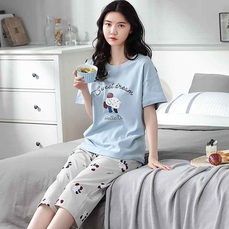 Women’s Plus Size Artistic Style Pajama Set