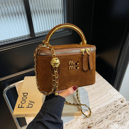 Women’s French Box Chain Crossbody Small Square Bag