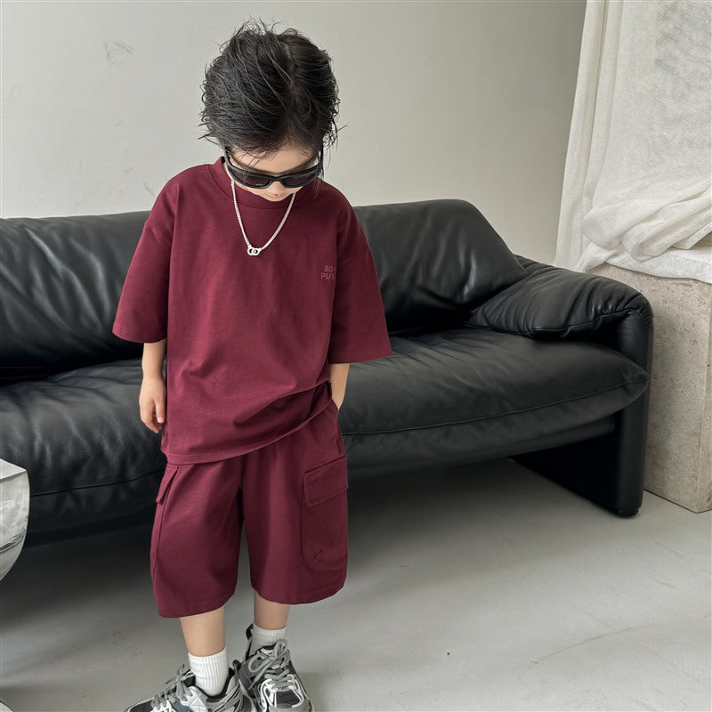 Boys’ Cotton T-Shirt & Shorts Summer Set