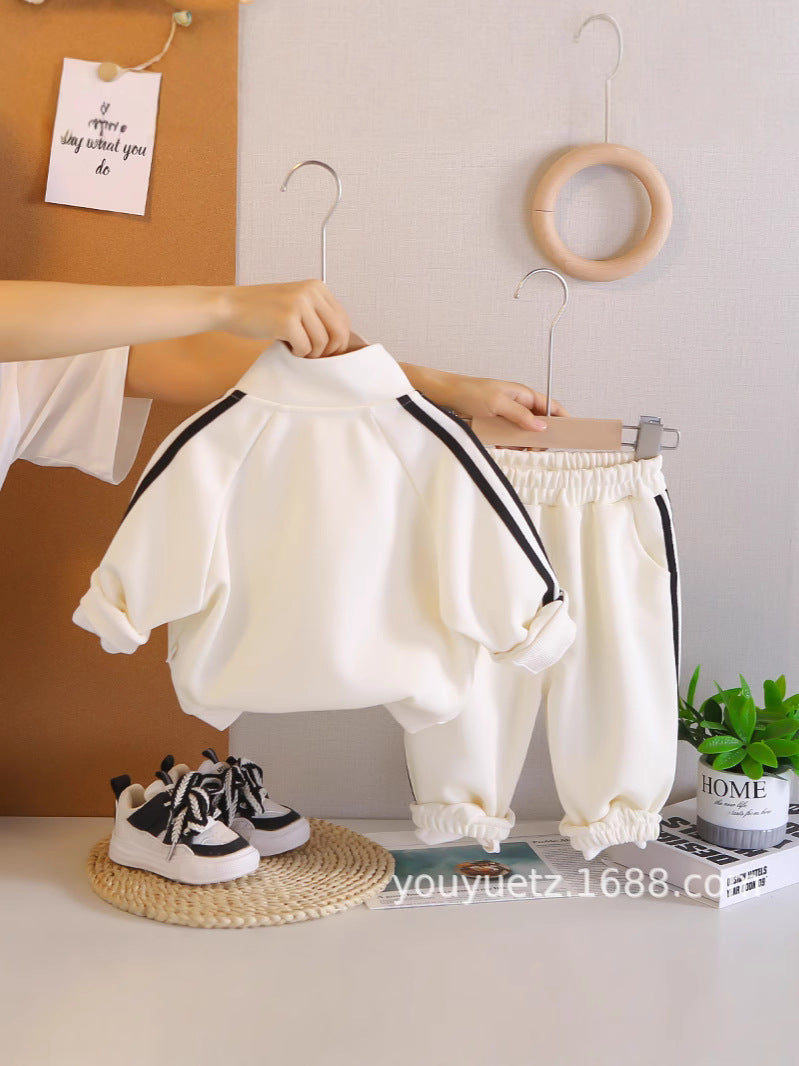 Baby Boys’ Embroidered Jacket 3-Piece Set