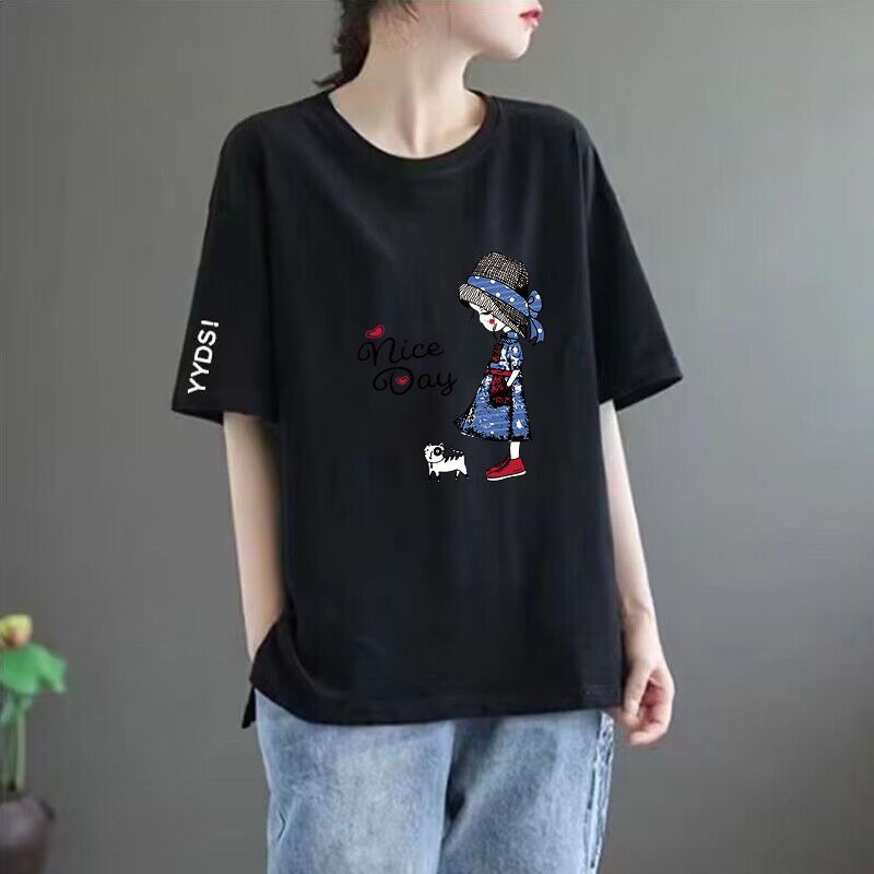 Women’s Printed Loose-Fit Short Sleeve T-Shirt
