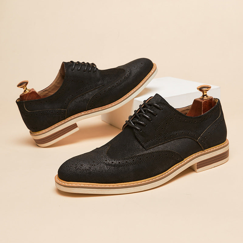 Men’s Genuine Leather Brogue Dress Shoes