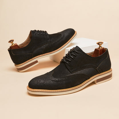 Men’s Genuine Leather Brogue Dress Shoes