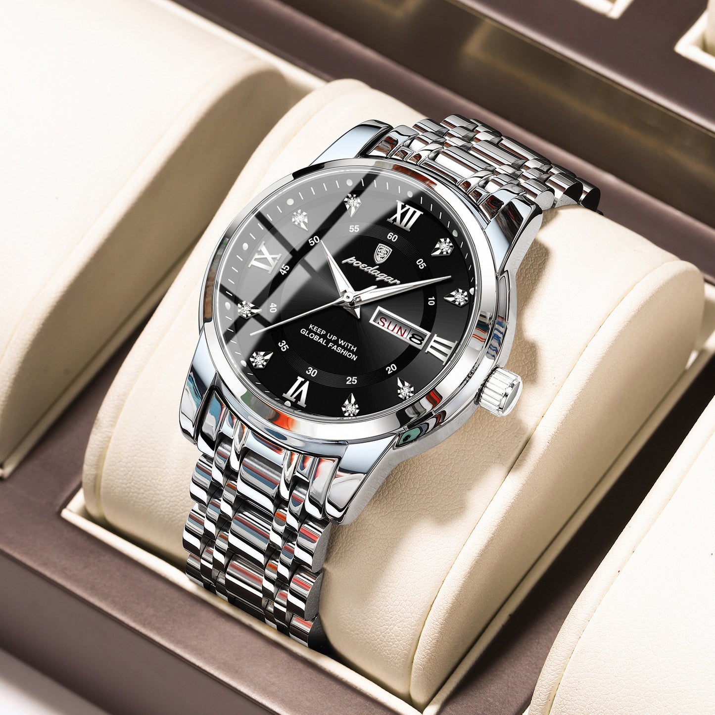 Men’s Waterproof Luminous Quartz Watch