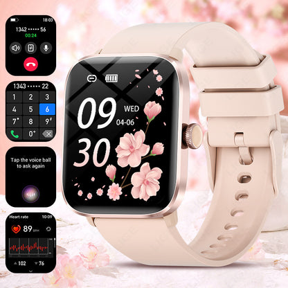 Men’s Multifunctional Square Smartwatch with Bluetooth