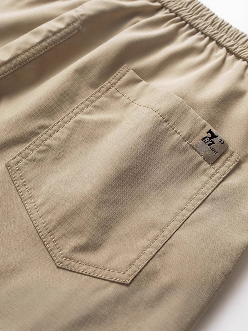 Youth Ice Silk Straight-Leg Cargo Pants