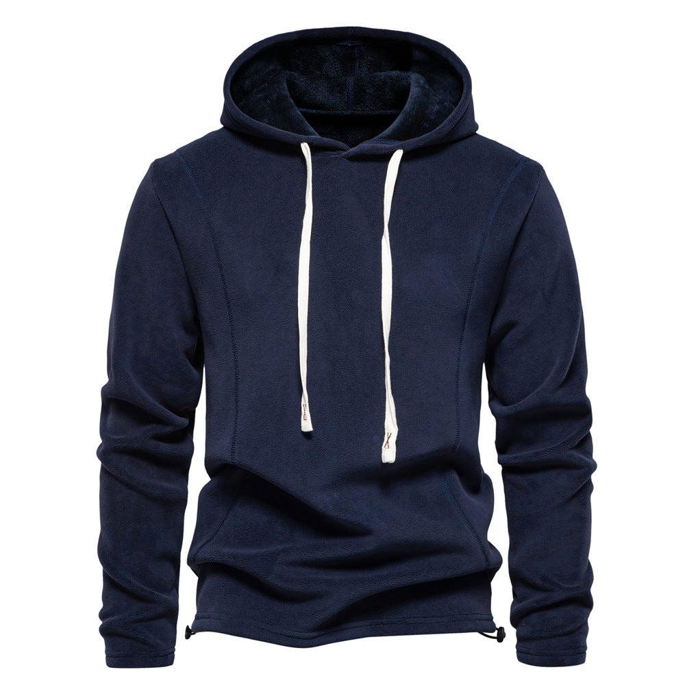 Men’s Half-Zip Fleece Stand Collar Sweatshirt