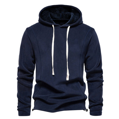 Men’s Half-Zip Fleece Stand Collar Sweatshirt