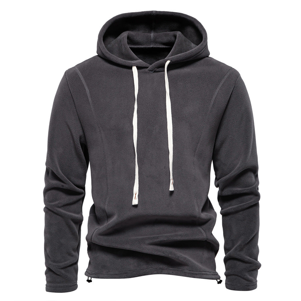 Men’s Half-Zip Fleece Stand Collar Sweatshirt