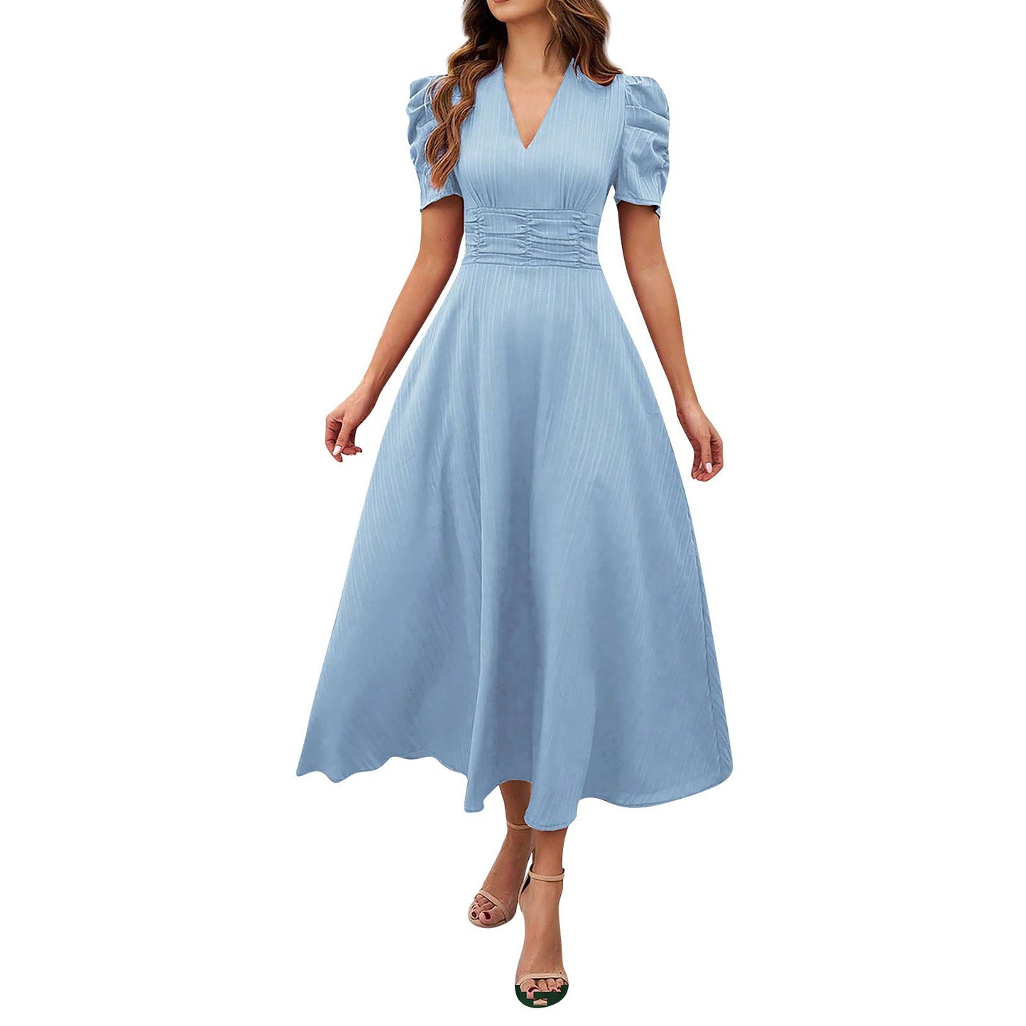 Elegant Women’s High Waist Summer Dress
