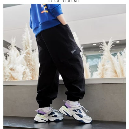 Boys’ Cargo Pants Casual Trousers