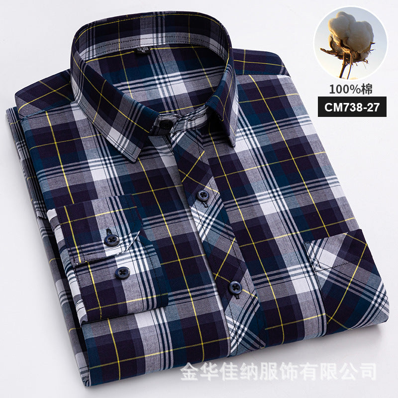 Men’s Cotton Check Casual Shirt