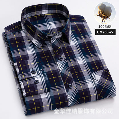 Men’s Cotton Check Casual Shirt