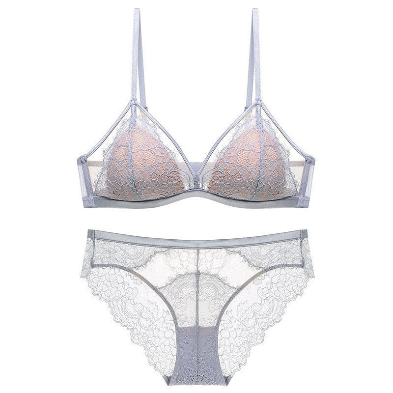 Women’s French Triangle Lace Bra Set