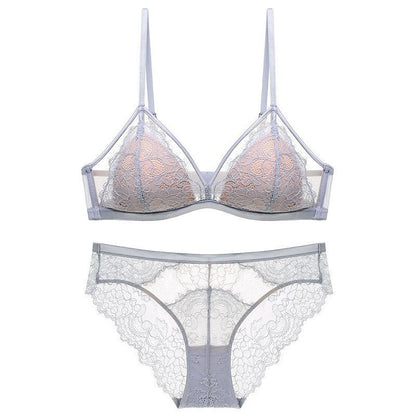Women’s French Triangle Lace Bra Set