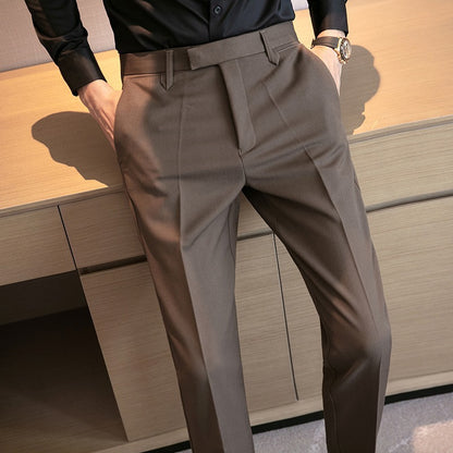 Men’s British Style Business Casual Trousers