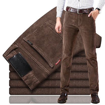 Men’s Loose Straight Corduroy Pants