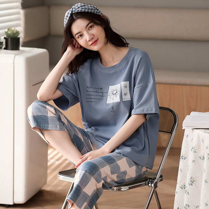 Women’s Plus Size Artistic Style Pajama Set