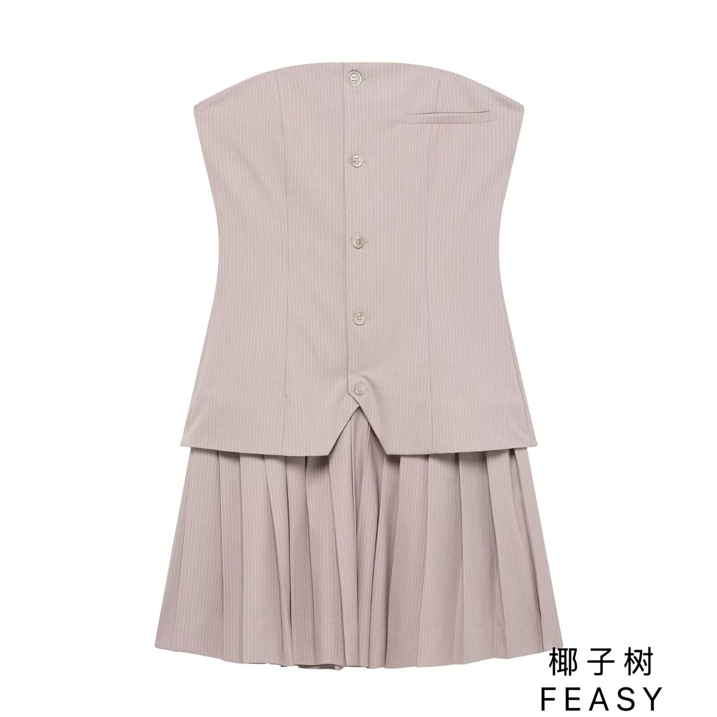 Women’s Strapless Elegant Short Dress
