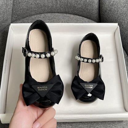 Girls’ Bow Pearl Princess Shoes