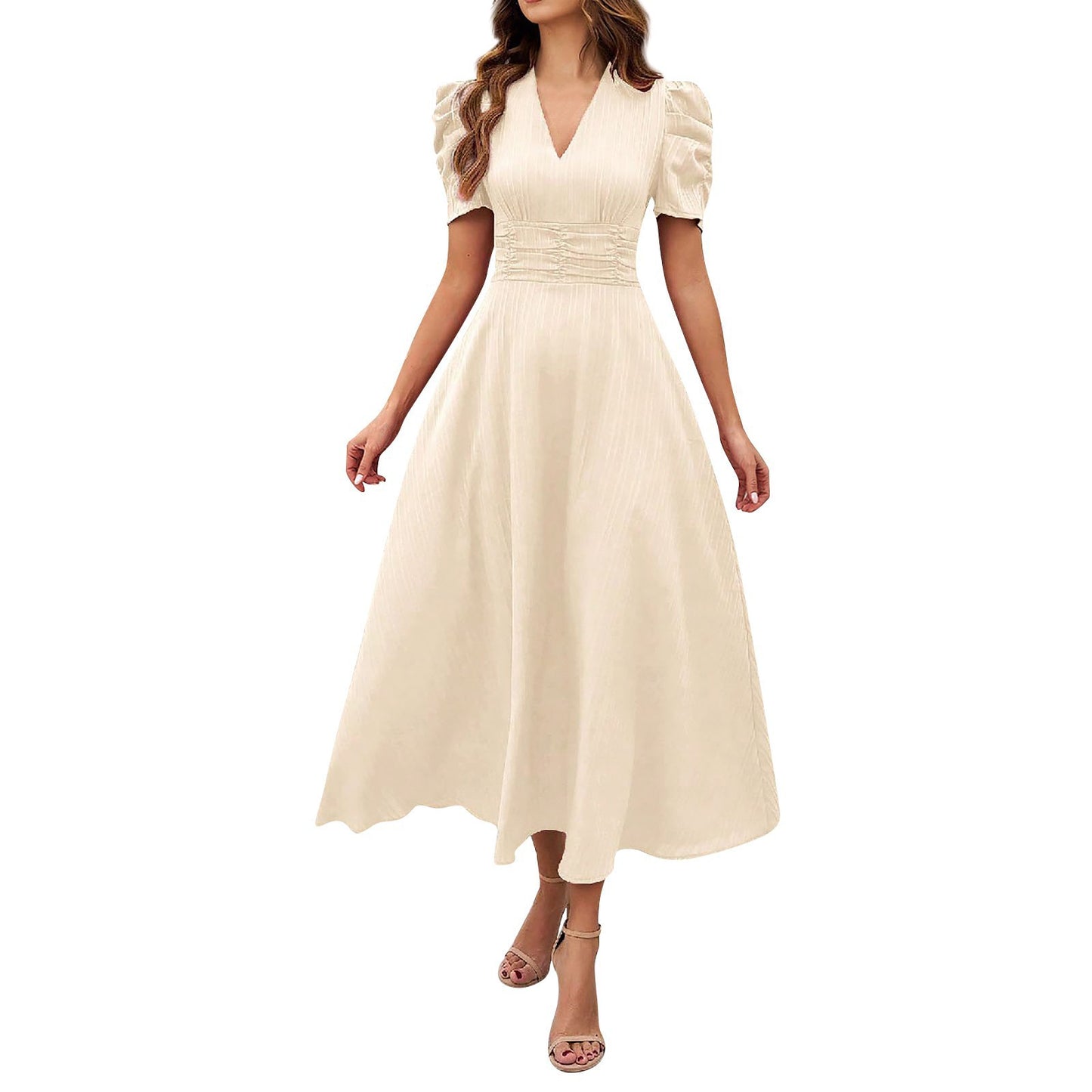 Elegant Women’s High Waist Summer Dress