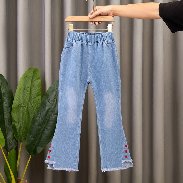 Girls’ Flared Denim Jeans