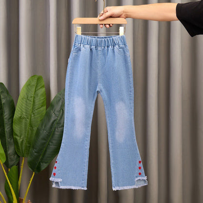 Girls’ Flared Denim Jeans