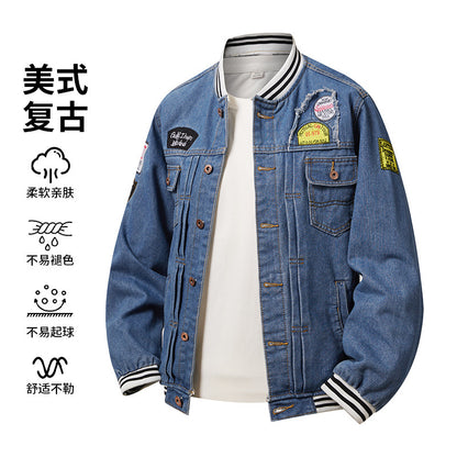 Men’s American Multi-Pocket Denim Jacket