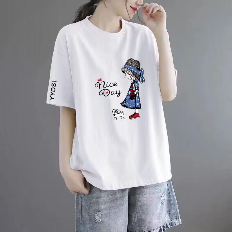 Women’s Printed Loose-Fit Short Sleeve T-Shirt