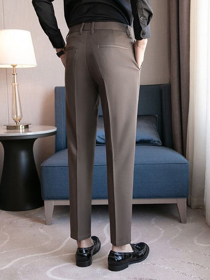 Men’s British Style Business Casual Trousers