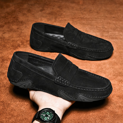 Men’s Genuine Suede Slip-On Loafers