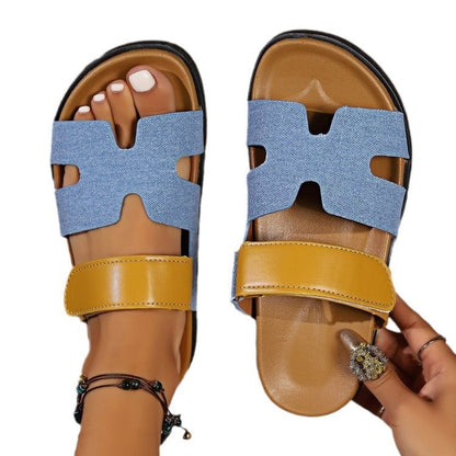 Women’s Color-Block Platform Comfort Slippers