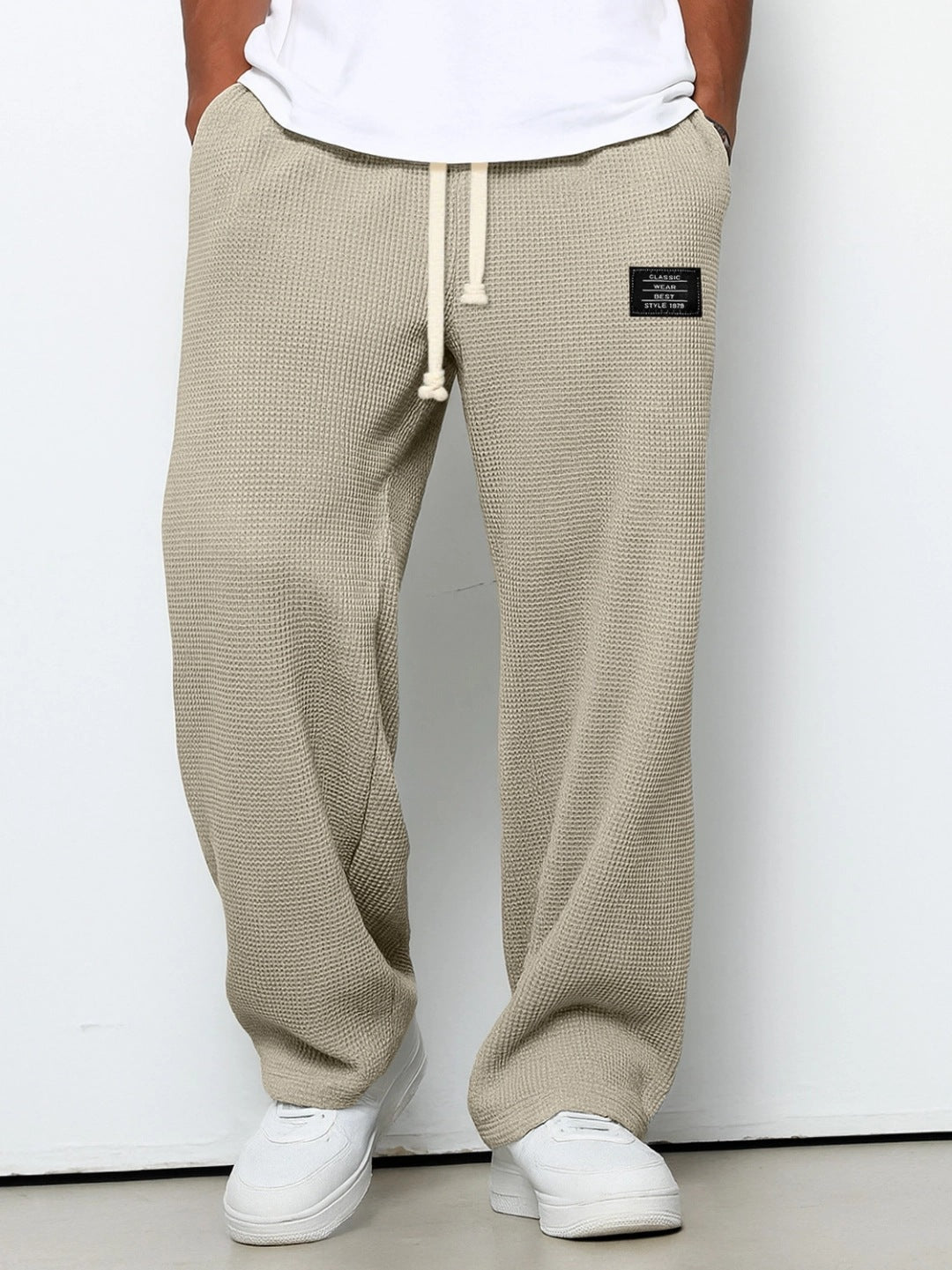 Men’s Loose-Fit Drape Straight-Leg Sweatpants