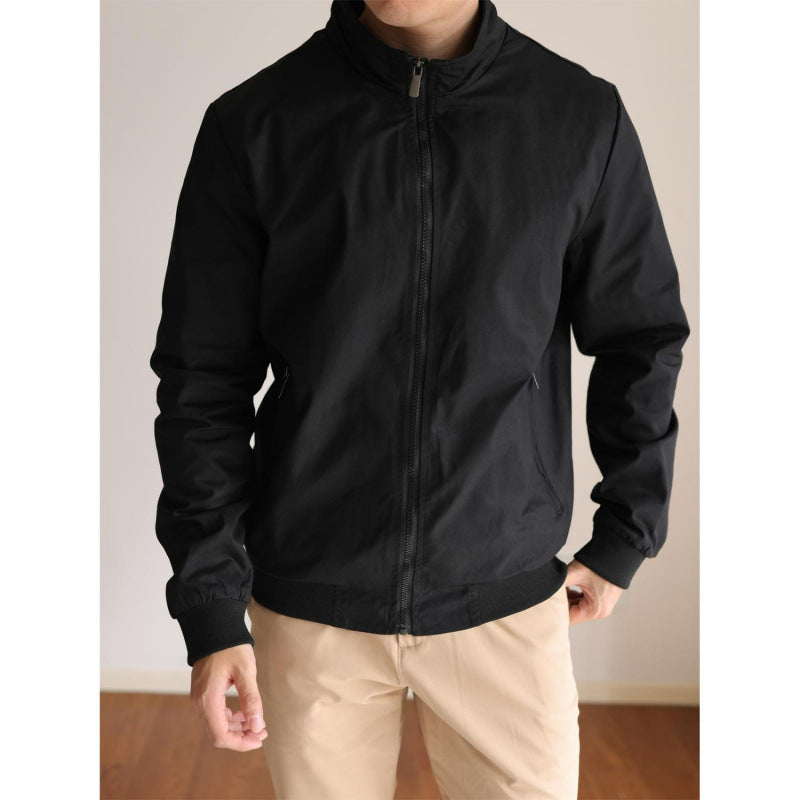 Men’s Lightweight Plaid Harrington Jacket