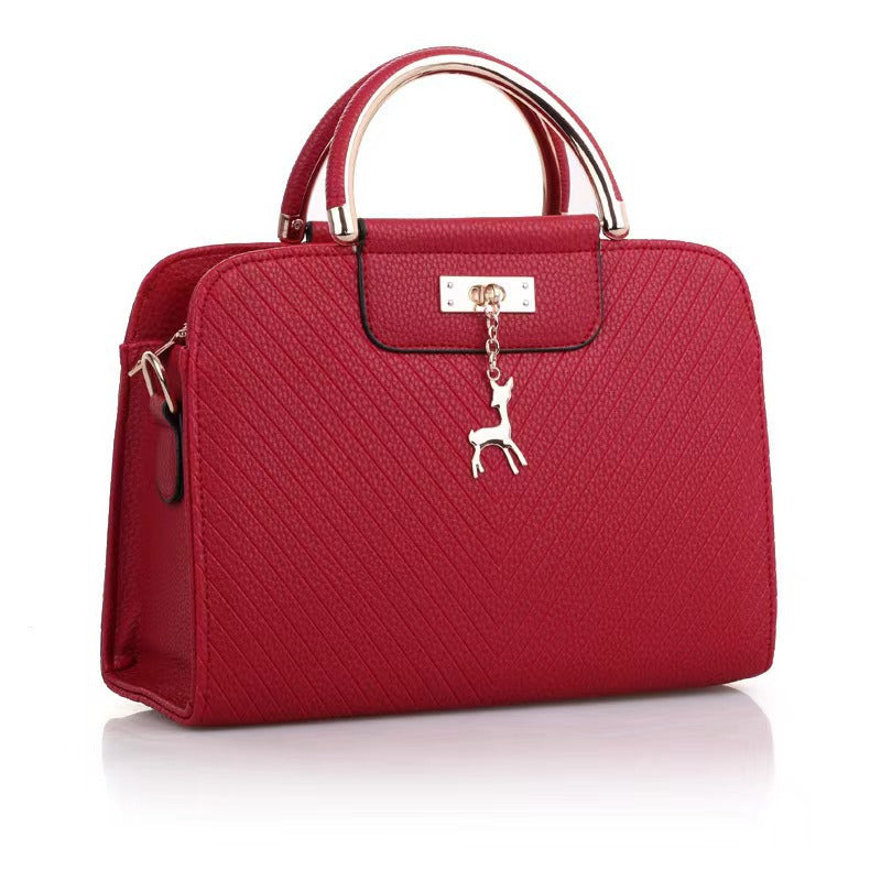 Women’s Solid Color Square Crossbody Bag