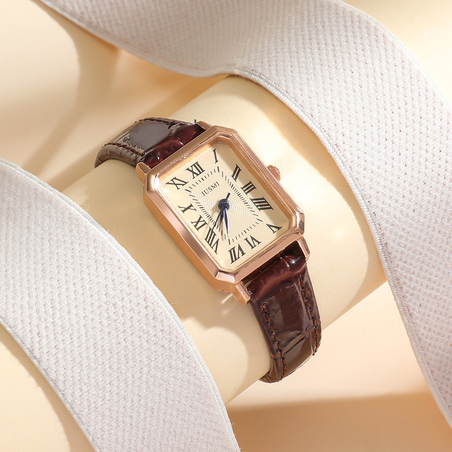 Women’s Roman Dial Square Quartz Watch