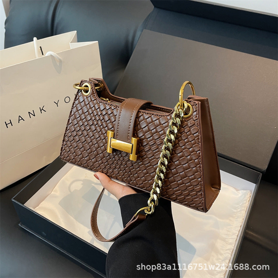 Women’s Metal Buckle Small Square Crossbody Bag