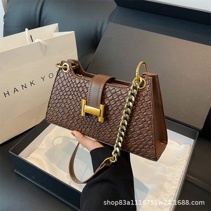 Women’s Metal Buckle Small Square Crossbody Bag
