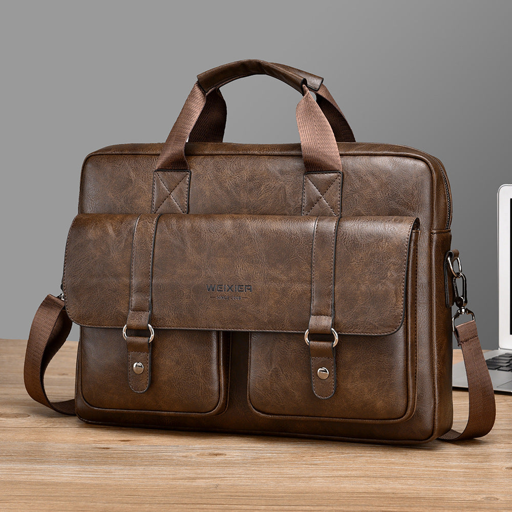 Men’s Business Crossbody Laptop Briefcase