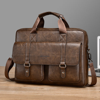 Men’s Business Crossbody Laptop Briefcase