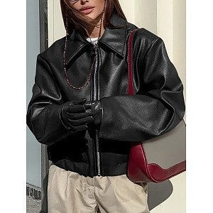 Women’s Biker Style Leather Jacket