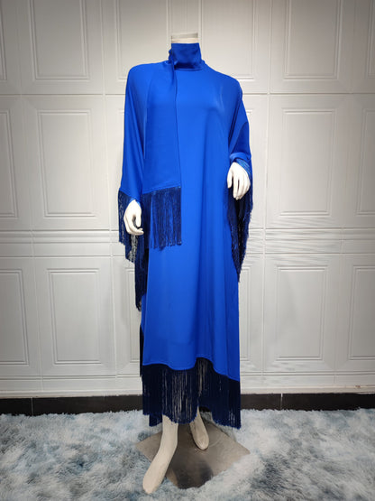 Women’s Tassel Pullover Long Dress