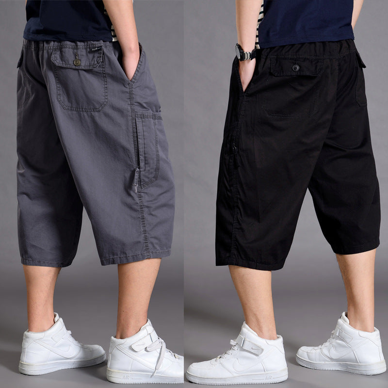 Men’s Loose-Fit 7/8 Cropped Cargo Pants
